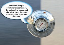 camp chef smoker: thermometer, temperature gauge