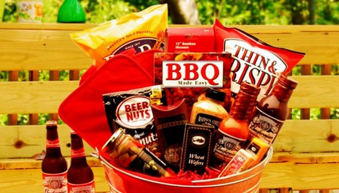 Thoughtfully Gourmet, Bangin' BBQ Sauce Variety Pack in A Travel Themed Suitcase Gift Set, Set of 15