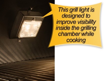 REC TEC Pellet Grill : grill light