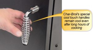 Char Broil Vertical Gas Smoker : cool touch handles
