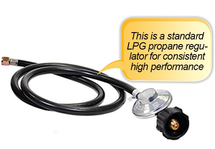 Char Broil Vertical Gas Smoker : LPG propane regulator