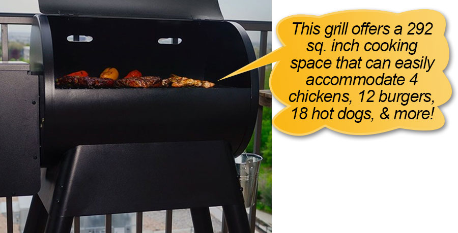 Traeger Pellet Grills BBQ155.01: Cooking space, cooking area