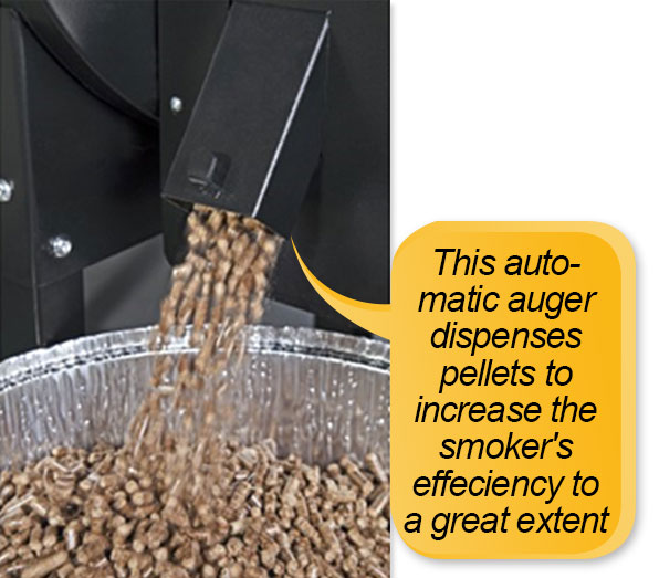 Camp Chef PG24S Pellet Grill and Smoker Deluxe: pellet dispenser, pellet cleanout