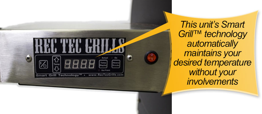 REC TEC Pellet Grill: precise temperature control