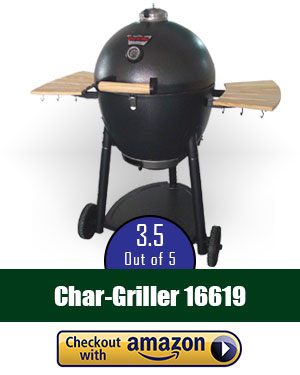 Char-Griller 16619 Kamado Kooker Charcoal Barbecue Gril