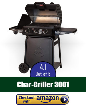 Char-Griller 3001 Grillin' Pro 40,800-BTU Gas Grill