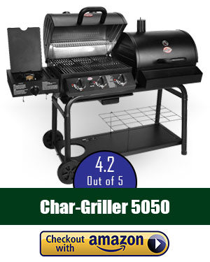 Char-Griller 5050 Charcoal and Gas Duo Grill