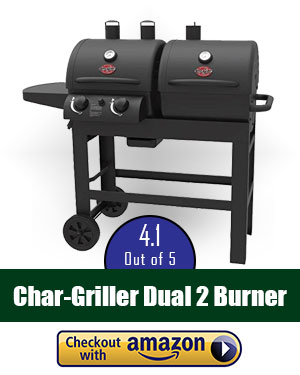 Char-Griller Dual 2 Burner Charcoal and Gas Grill