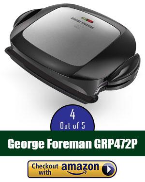 George Foreman Gr136b 2-Serving Classic Plate Grill Black