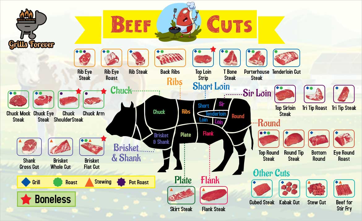 Beef Meat Cuts Chart