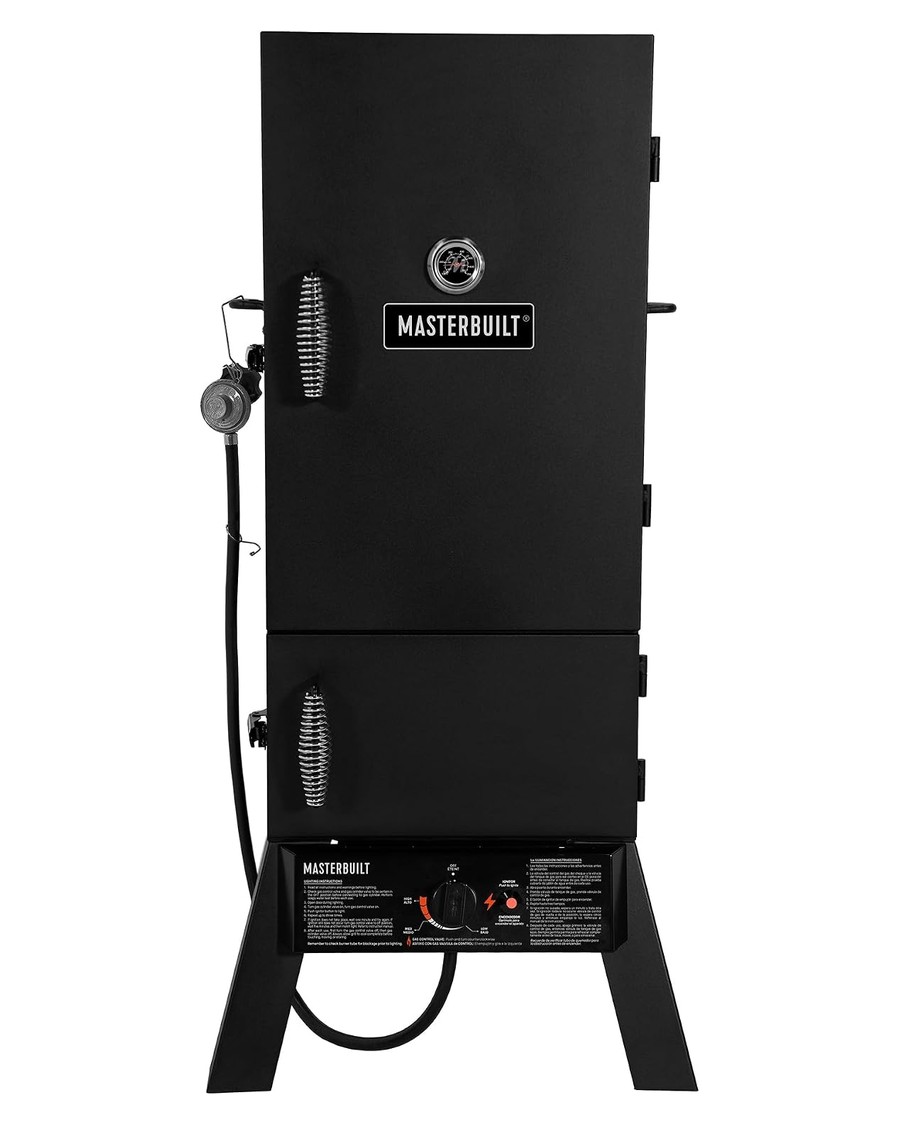 Gas smoker used in the comparison test