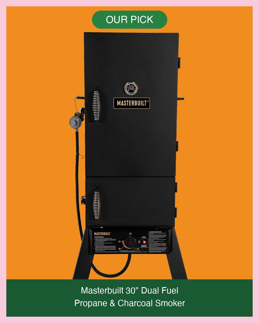 Masterbuilt 30-Inch Dual Fuel Propane & Charcoal Smoker - Top Pick