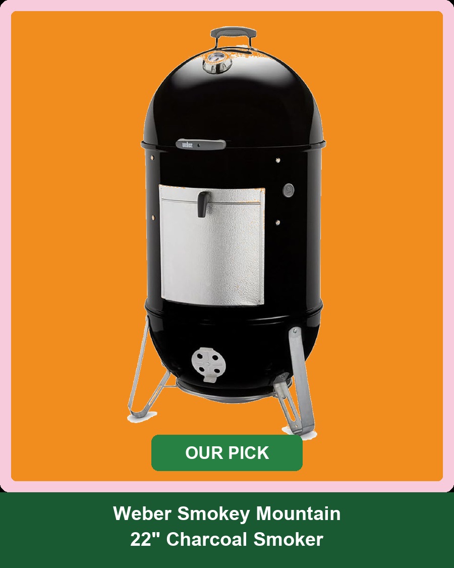 Weber Smokey Mountain Cooker Smoker - Top Pick