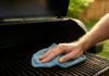 How to Season a New Pellet Smoker Before First Use Wiping cooking oil onto pellet smoker grates to season a pellet smoker