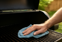 How to Season a New Pellet Smoker Before First Use Wiping cooking oil onto pellet smoker grates to season a pellet smoker