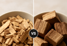 Wood Chips vs Wood Chunks for Smoking: A Practical Guide Wood smoking chips versus wood smoking chunks side by side comparison